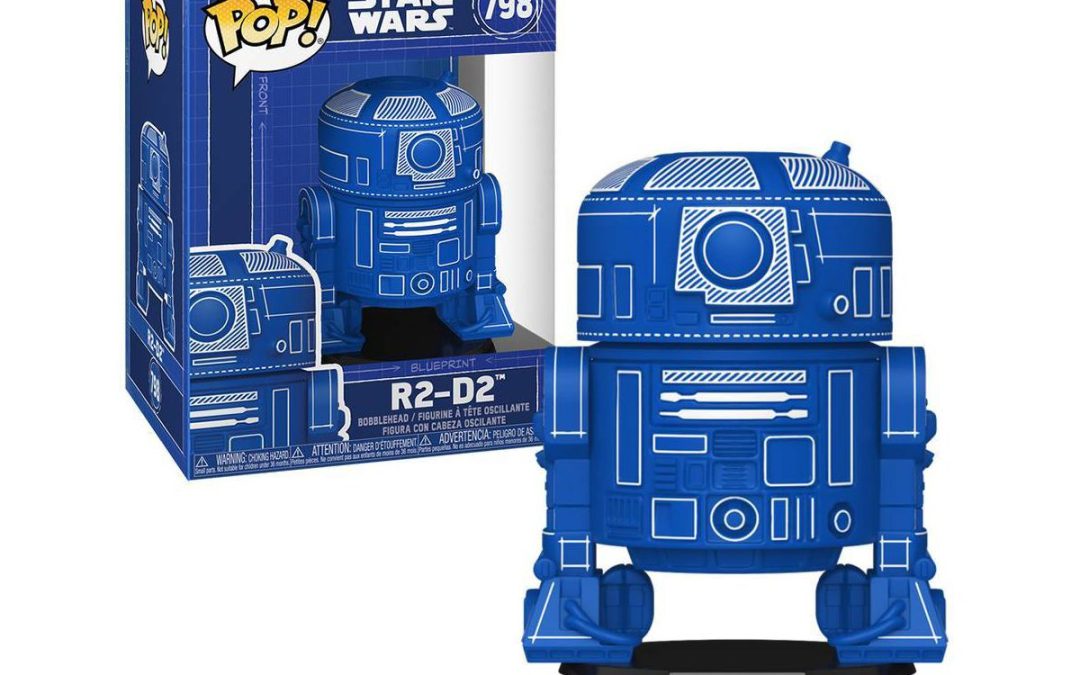 New Star Wars Funko Pop! R2-D2 Blue Print Bobble Head Toy available now!