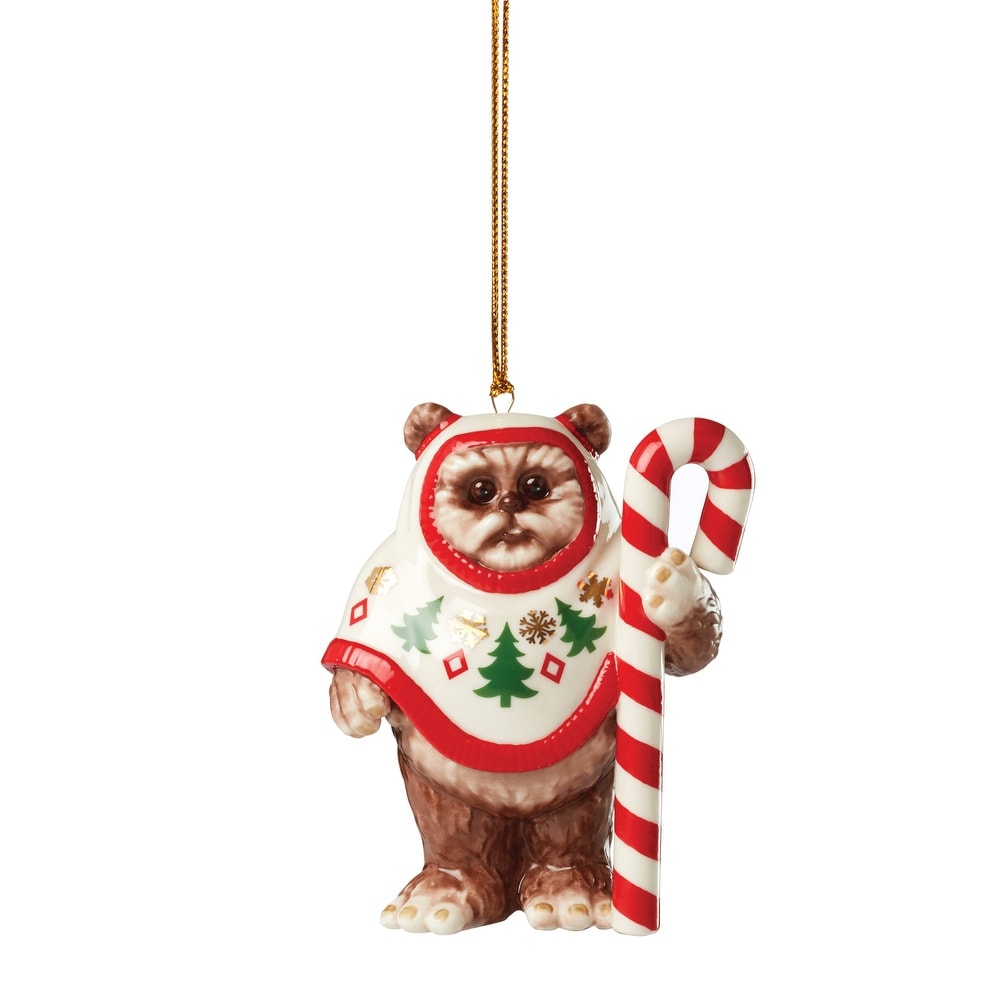 SW Lenox Festive Ewok Christmas Ornament 1