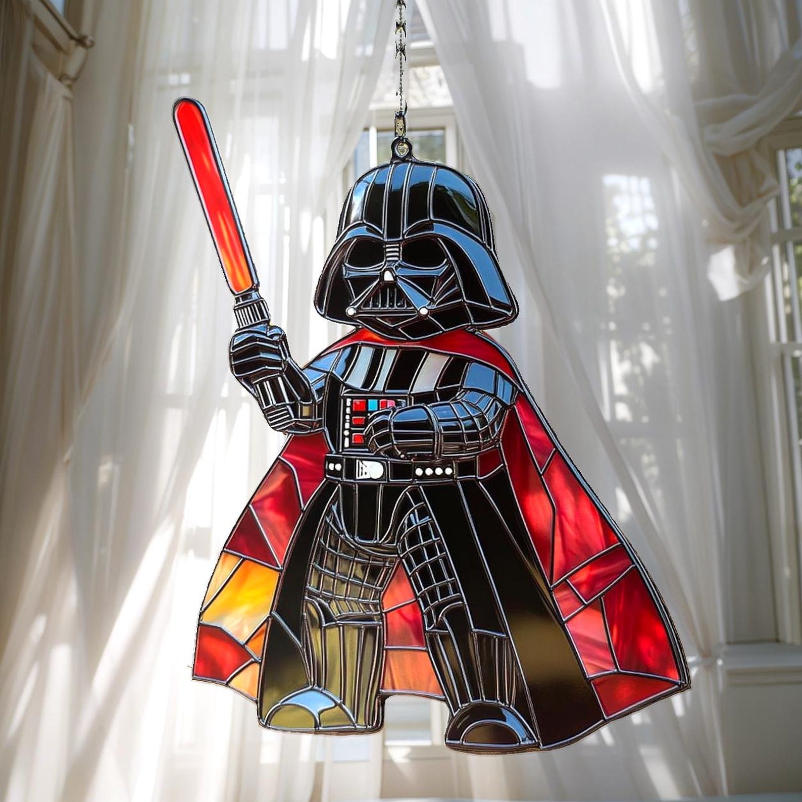 SW Darth Vader Faux Stained Glass Window Acrylic Suncatcher 3