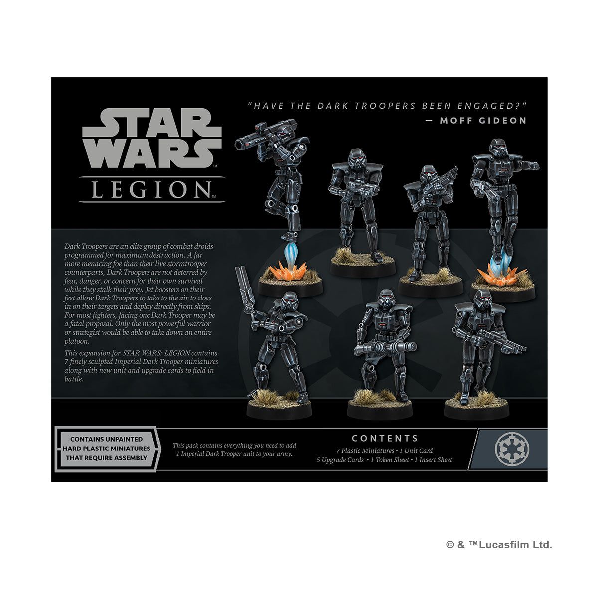 TM Star Wars: Legion Imperial Dark Troopers Unit Expansion Pack 2