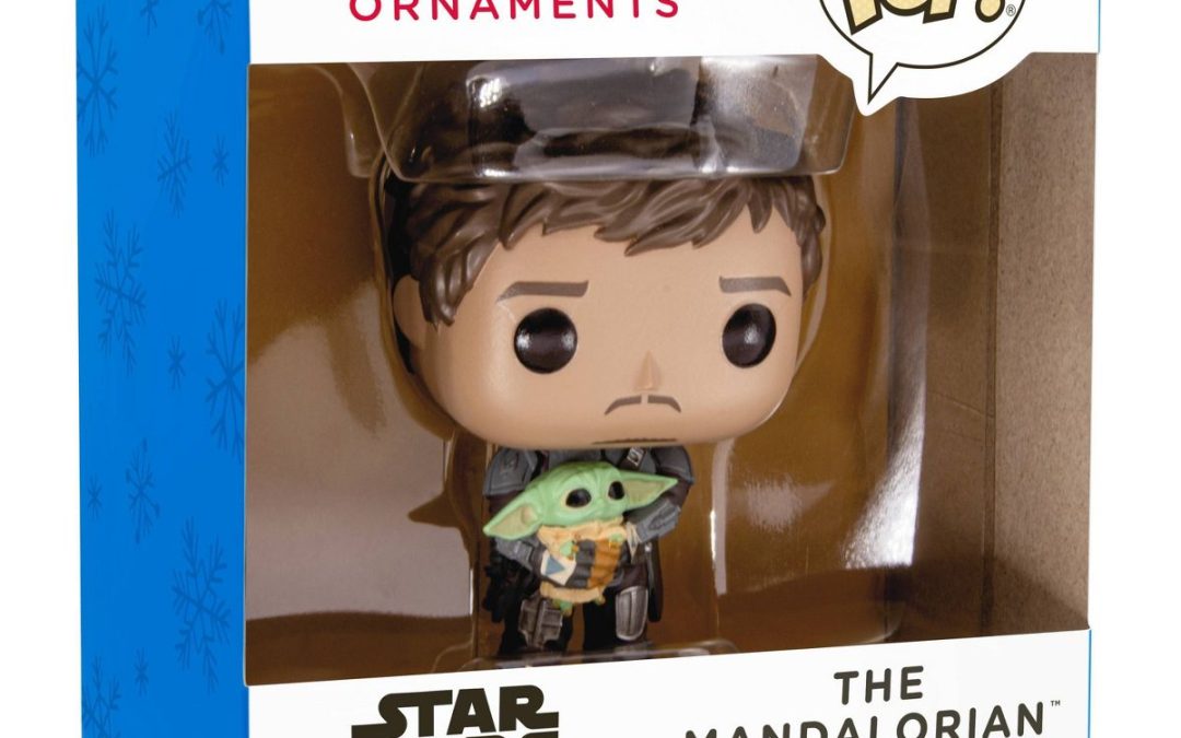 New The Mandalorian Din Djarin and The Child (Grogu) Resin Figural Funko Ornament available!