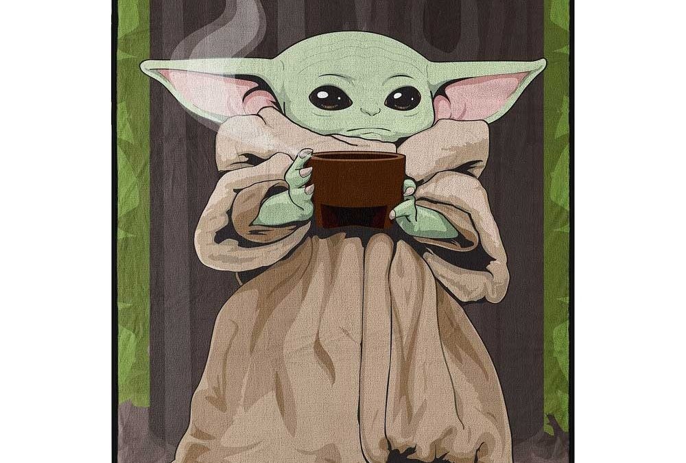 New The Mandalorian The Child (Gorgu) Quiet Soup Micro Raschel Throw Blanket available now!