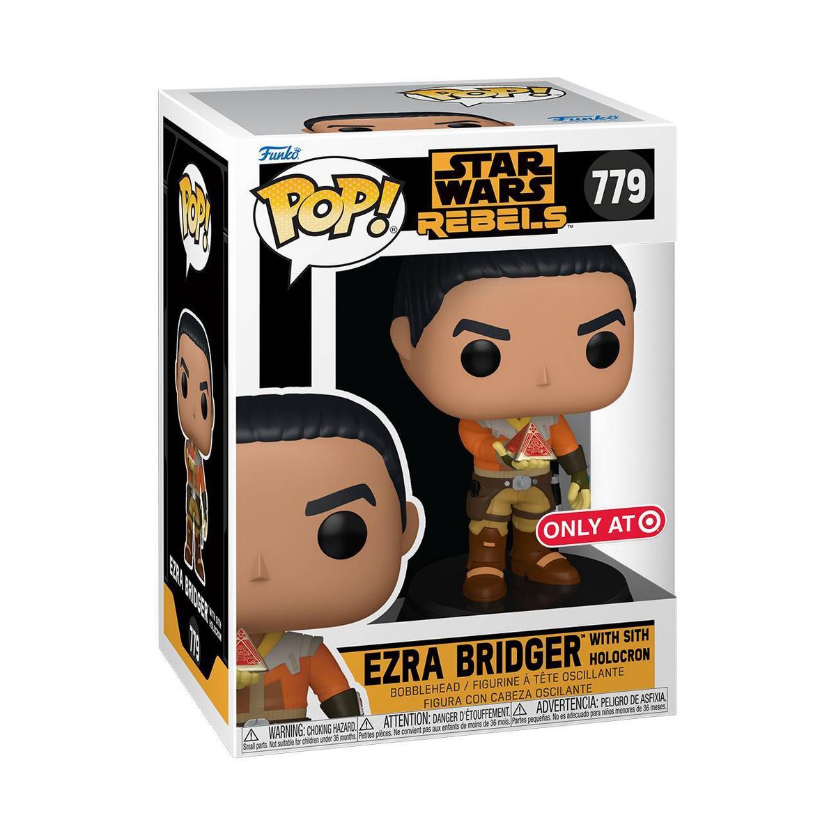 SWR Ezra Bridger with Sith Holocron Funko Pop! Bobble Head Toy 1