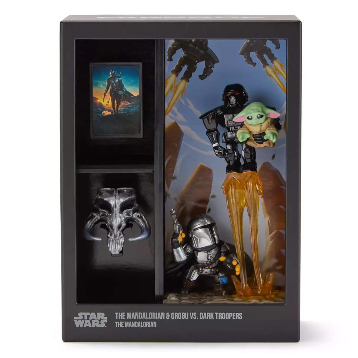 TM Din Djarin & Grogu vs. Dark Troopers Star Wars FANDROP Figure Set 2