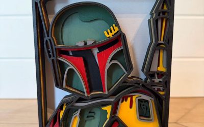 New Star Wars Boba Fett Handcrafted Layered Wall Art Picture available now!