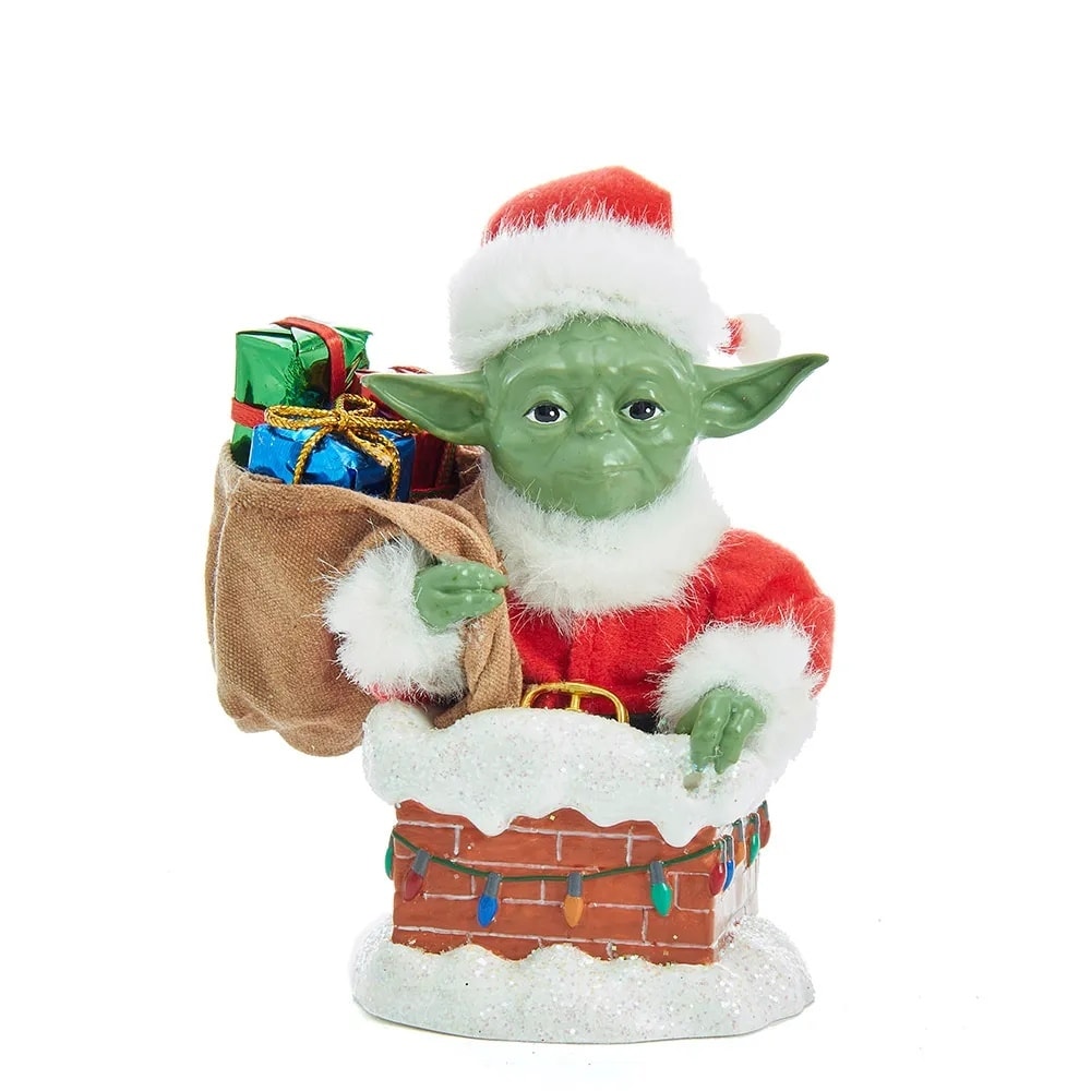 SW Yoda In Chimney Table Piece Holiday Decor