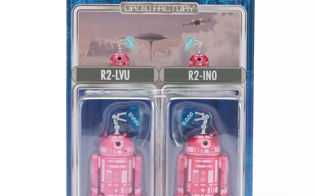 New Star Wars Galaxy's Edge R2-LVU and R2-INO Valentine's Day Droid Factory Figure Set available!