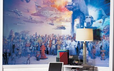 New Star Wars Saga Chair Rail Pre-pasted Wall Art Mural available now!