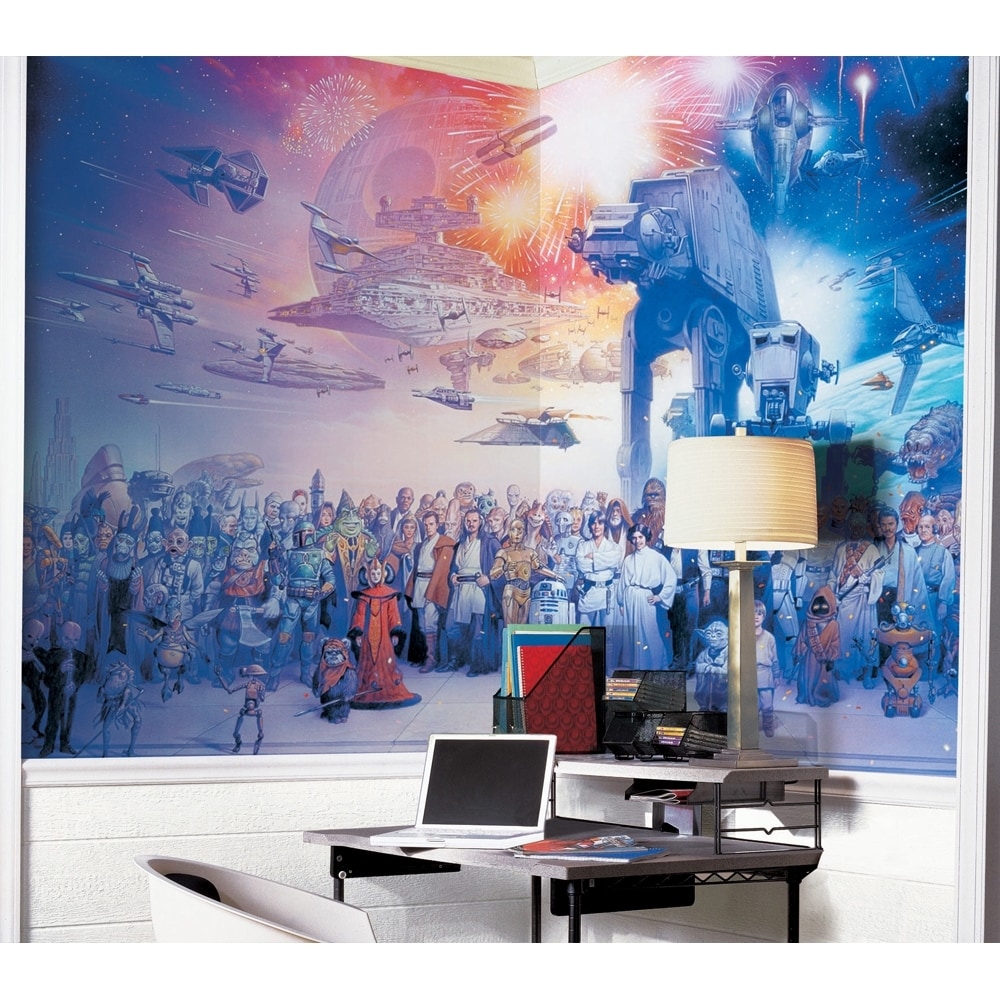 SW Saga Chair Rail Pre-pasted Wall Art Mural 1