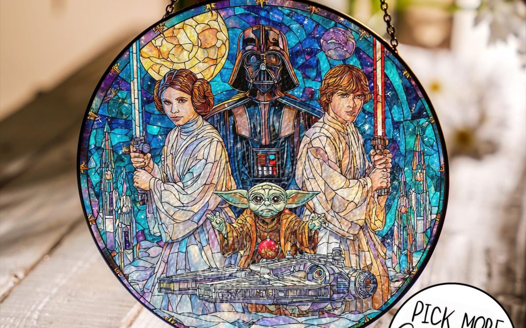 New Star Wars Stained Glass Window Galactic Space Warrior Suncatcher Decor available now!