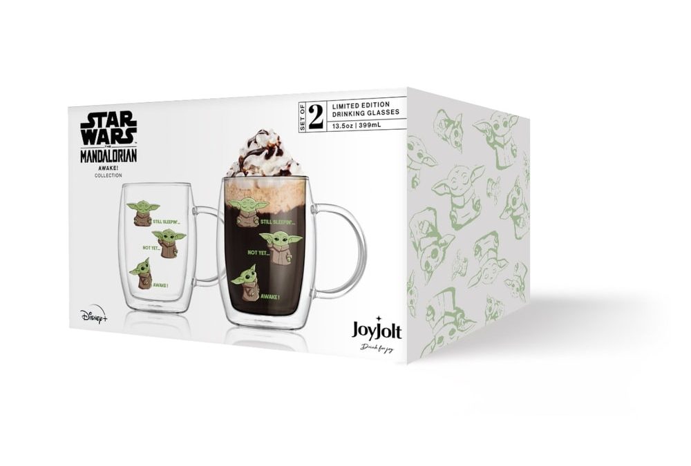 New The Mandalorian The Child (Grogu) Double Walled Glass Mugs 2-Pack Set available now!
