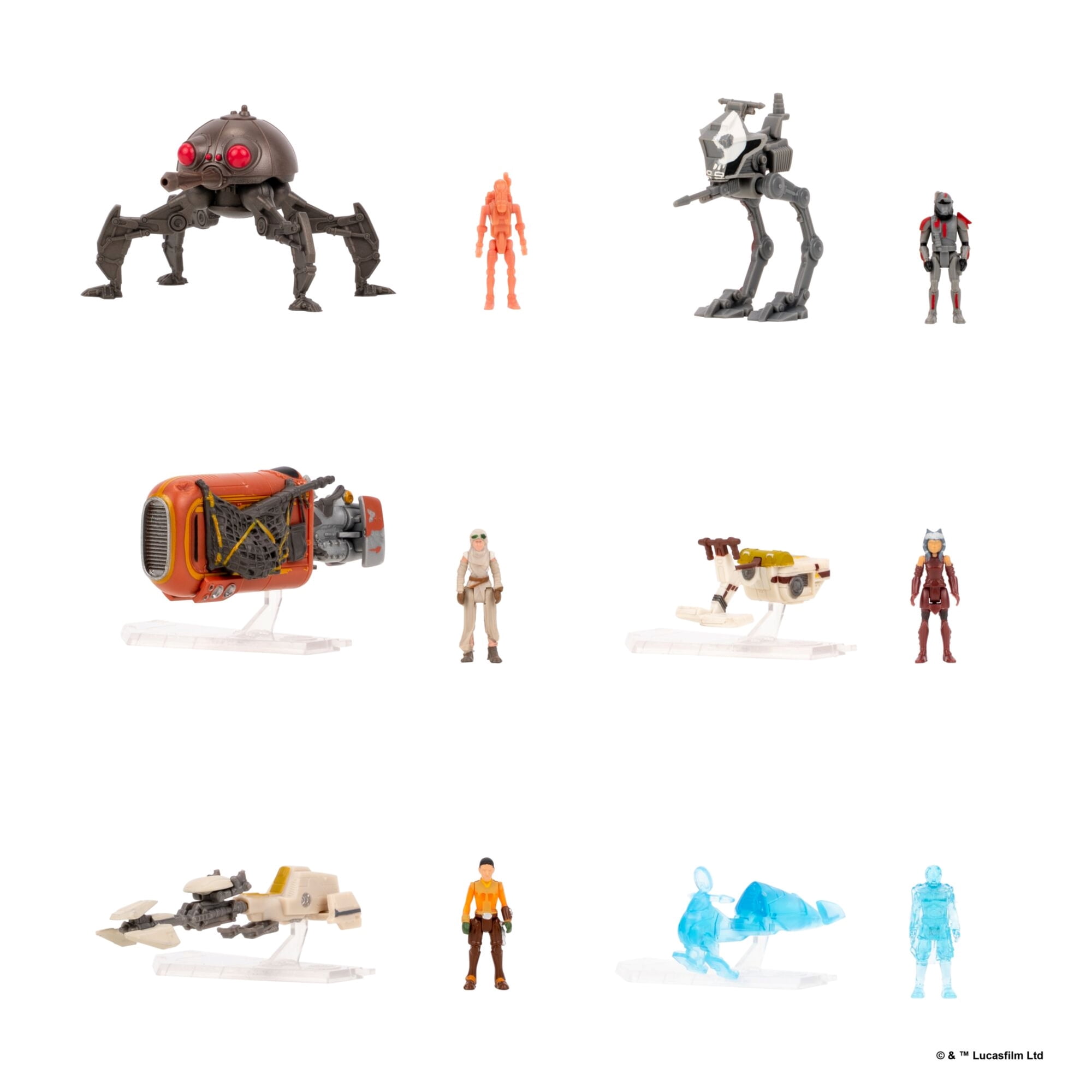 SW Micro Galaxy Squadron Scout Class Mystery Pack Series 10 Set 2