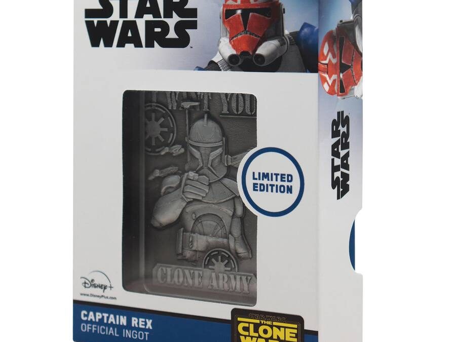 New Star Wars The Clone Wars Captain Rex Silver Replica Ingot available now!