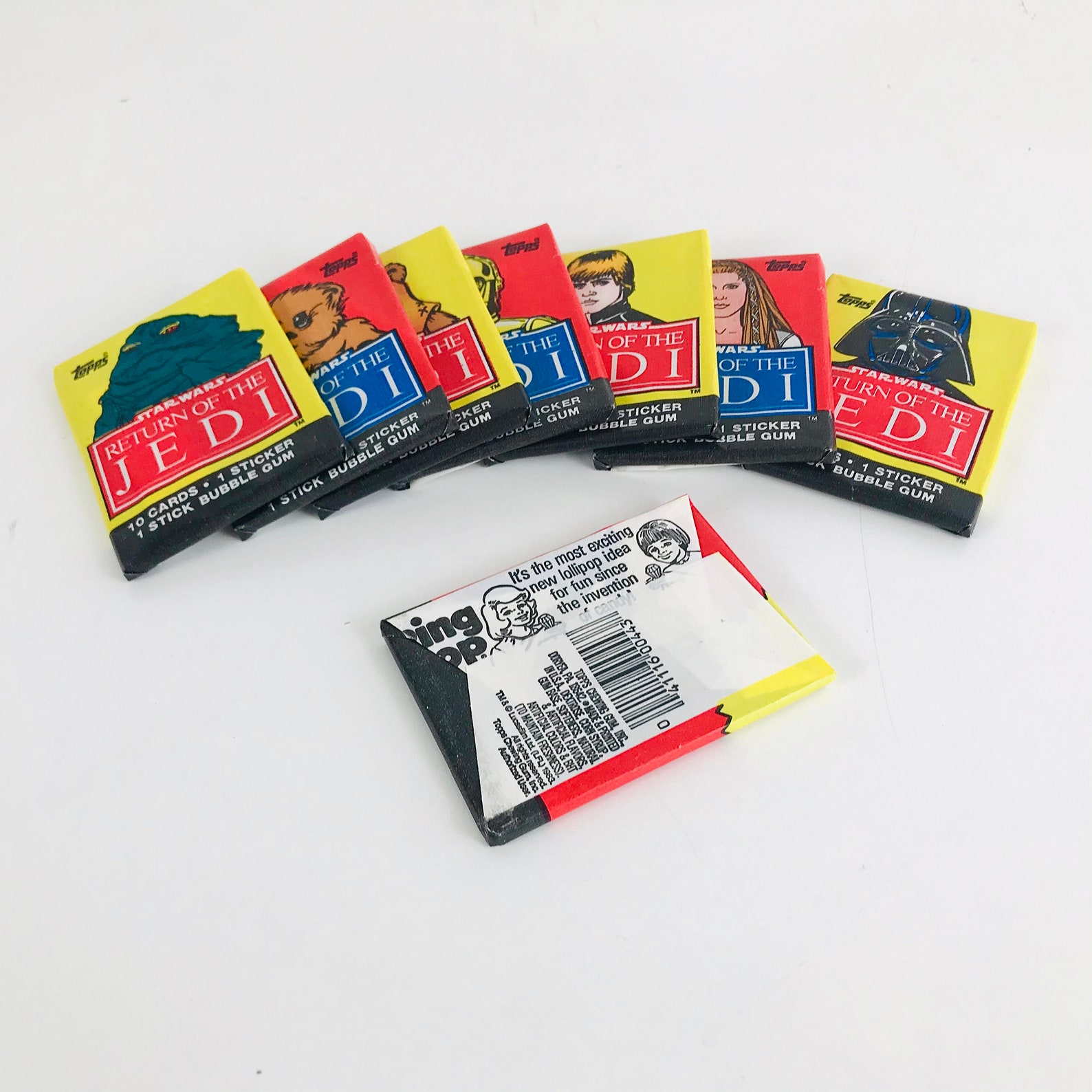 ROTJ Unopened Vintage Trading Card Packs Set 2