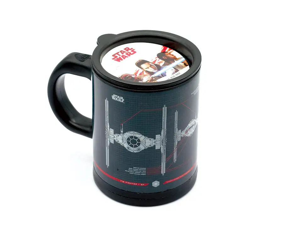 TLJ Tie Fighter Self-Stirring 12 Ounce Travel Mug 1