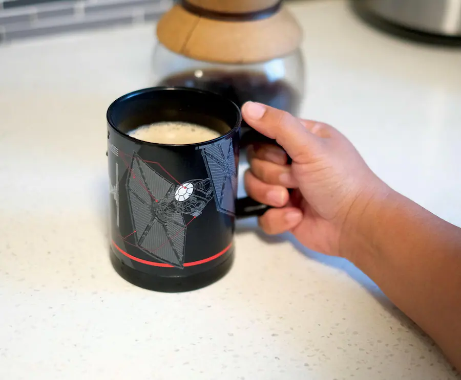 TLJ Tie Fighter Self-Stirring 12 Ounce Travel Mug 3