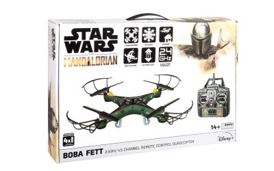New The Mandalorian Boba Fett 2.4GHz 4.5CH Remote Control Quadcopter Drone Set available!
