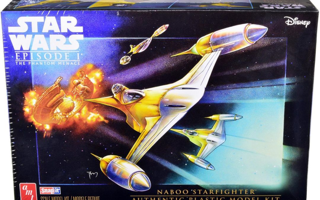 New The Phantom Menace Naboo Starfighter Spaceship Skill 2 Model Kit available now!