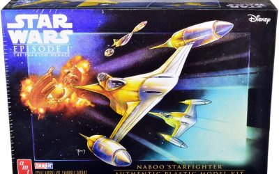 New The Phantom Menace Naboo Starfighter Spaceship Skill 2 Model Kit available now!