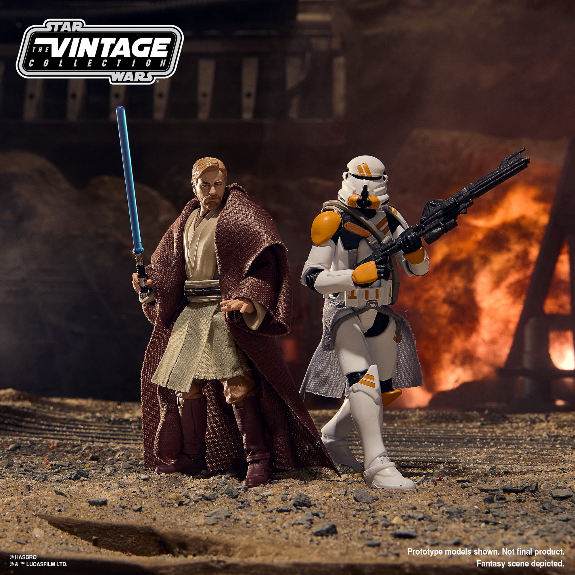 ROTS Obi-Wan Kenobi and Airborne Clone Trooper Vintage Figure 2-Pack 4