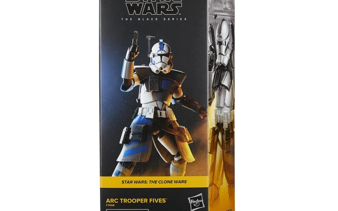 New Star Wars The Clone Wars ARC Trooper Fives Black Series Figure available now!