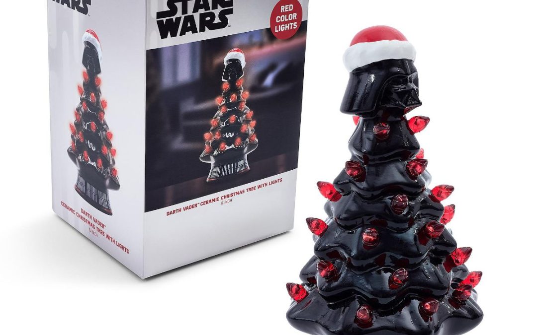 New Star Wars Darth Vader Light-Up Ceramic Christmas Tree available now!