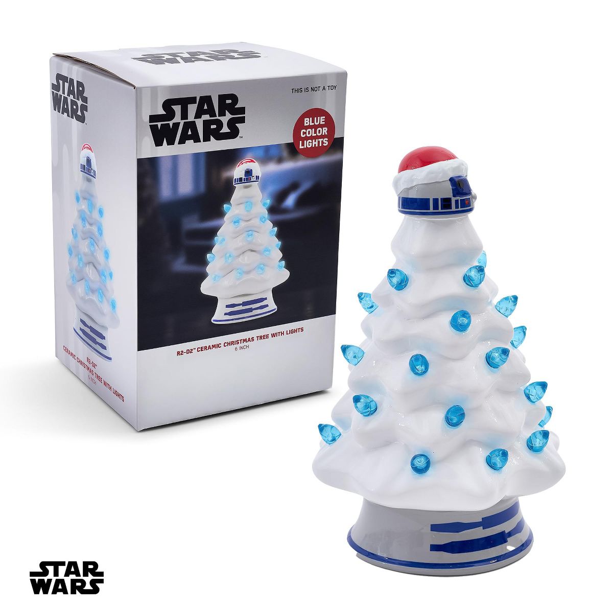 SW R2-D2 Light-Up Ceramic Christmas Tree 1