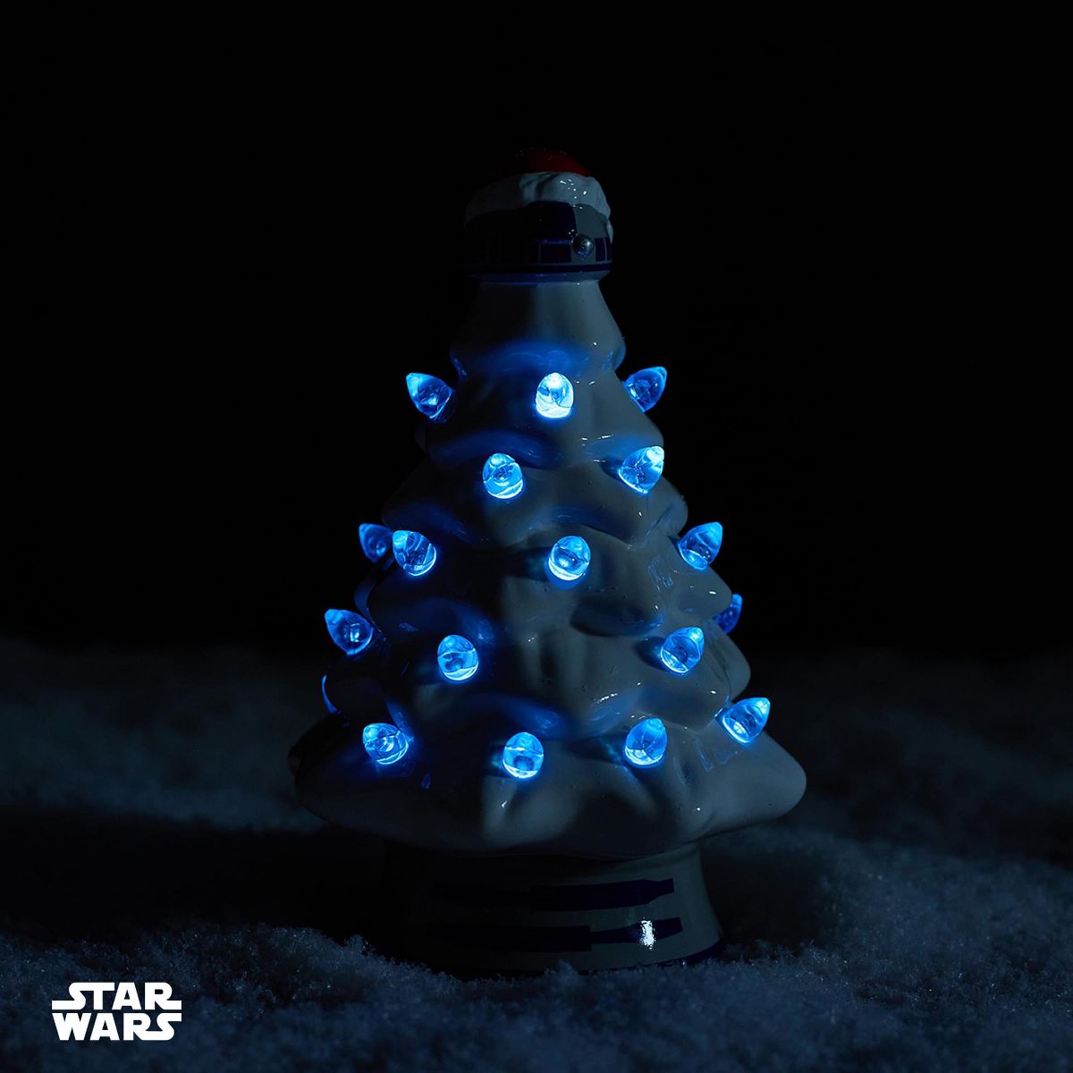 SW R2-D2 Light-Up Ceramic Christmas Tree 3