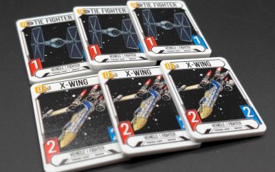 New Star Wars Unlimited TCG Compatible Premium Half Sized Acrylic X-Wing and TIE Fighter Token Set available!