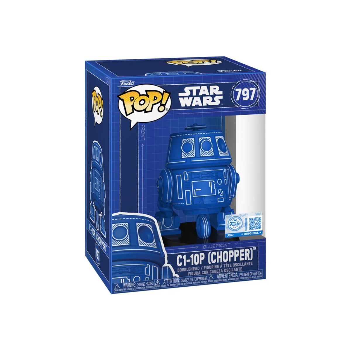 SW C1-10P (Chopper) Blueprint Funko Pop! Bobble Head Toy 1