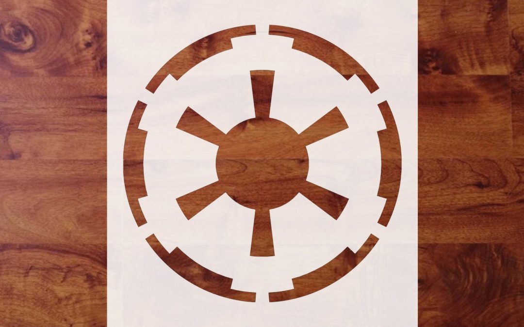 New Star Wars Inspired Galactic Empire Symbol Stencil available now!