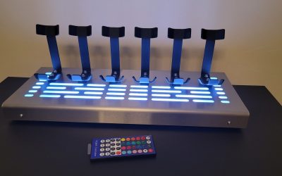 New Star Wars 6 Lightsaber Vertical Display Stand with LED Lights and Stainless Cover