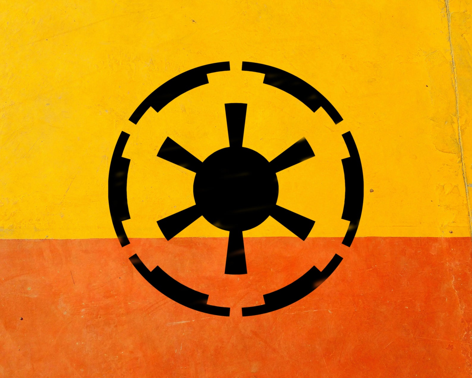 SW Inspired Galactic Empire Symbol Stencil 2