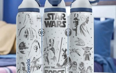 New Star Wars Engraved Owala Galactic Design with Iconic Characters Stainless Steel Bottle available!