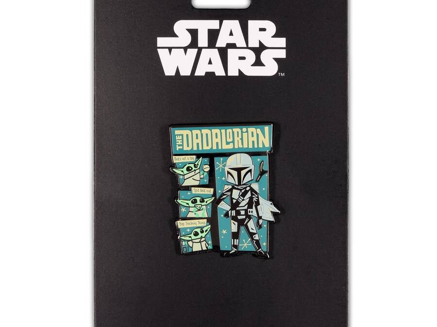 New The Mandalorian "The Dadalorian" Father's Day Enamel Pin available now!