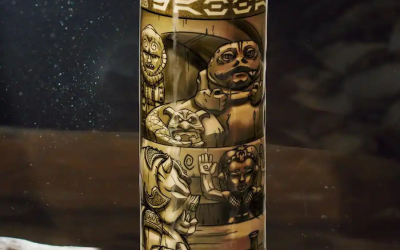 New Return of the Jedi Jabba's Palace Scenic 24 Ounce Ceramic Tiki Mug available now!