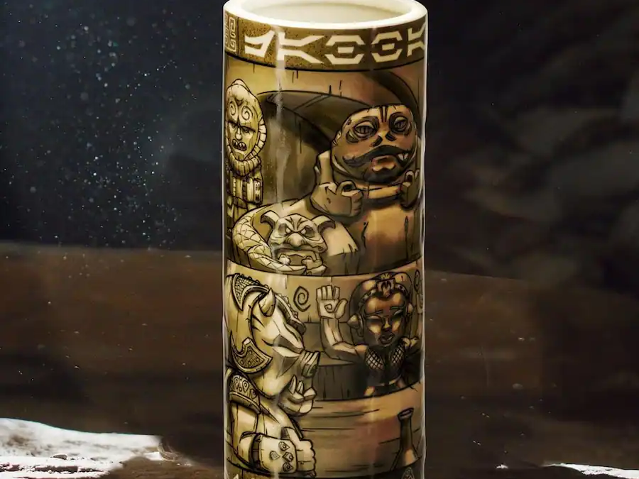 New Return of the Jedi Jabba's Palace Scenic 24 Ounce Ceramic Tiki Mug available now!
