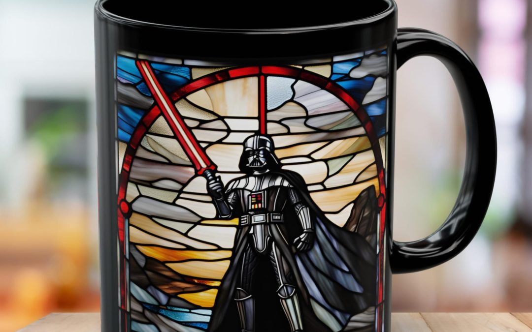 New Star Wars Inspired Darth Vader Stained Glass Mug available now!