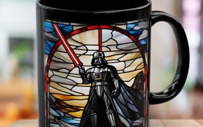 New Star Wars Inspired Darth Vader Stained Glass Mug available now!