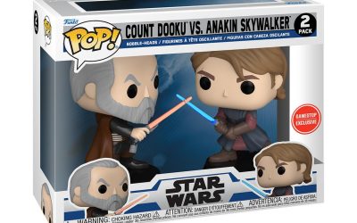 New Star Wars The Clone Wars Count Dooku and Anakin Skywalker Funko Pop! Bobble Head Toy 2-Pack available!