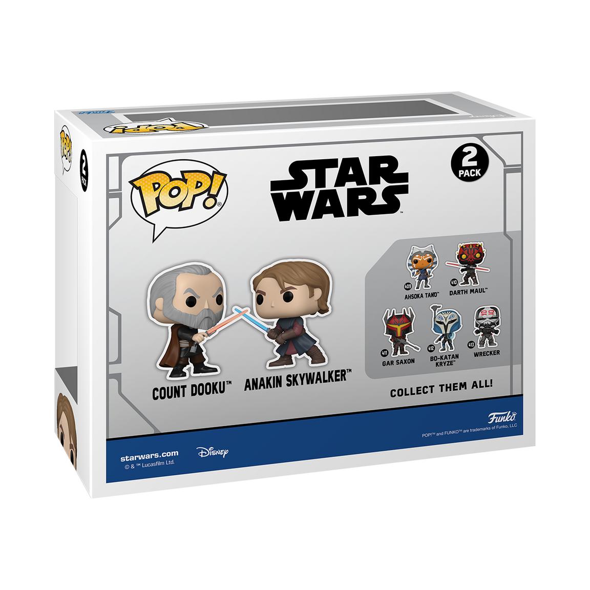 SWTCW Count Dooku and Anakin Skywalker Funko Pop! Bobble Head Toy 2-Pack 2