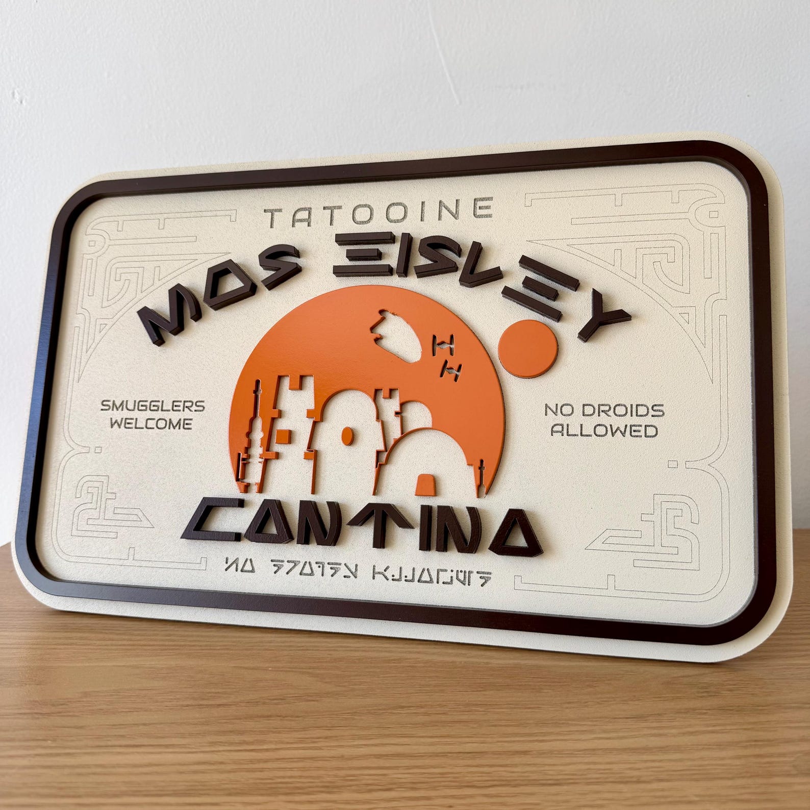 ANH Inspired Mos Eisley Cantina Sign Decor 1