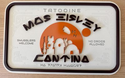 New A New Hope Inspired Mos Eisley Cantina Sign Decor available now!