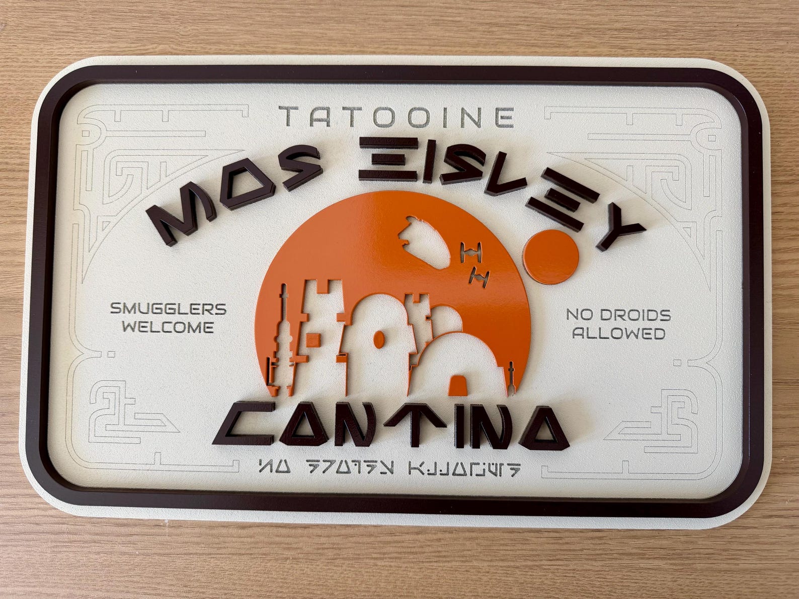 ANH Inspired Mos Eisley Cantina Sign Decor 2