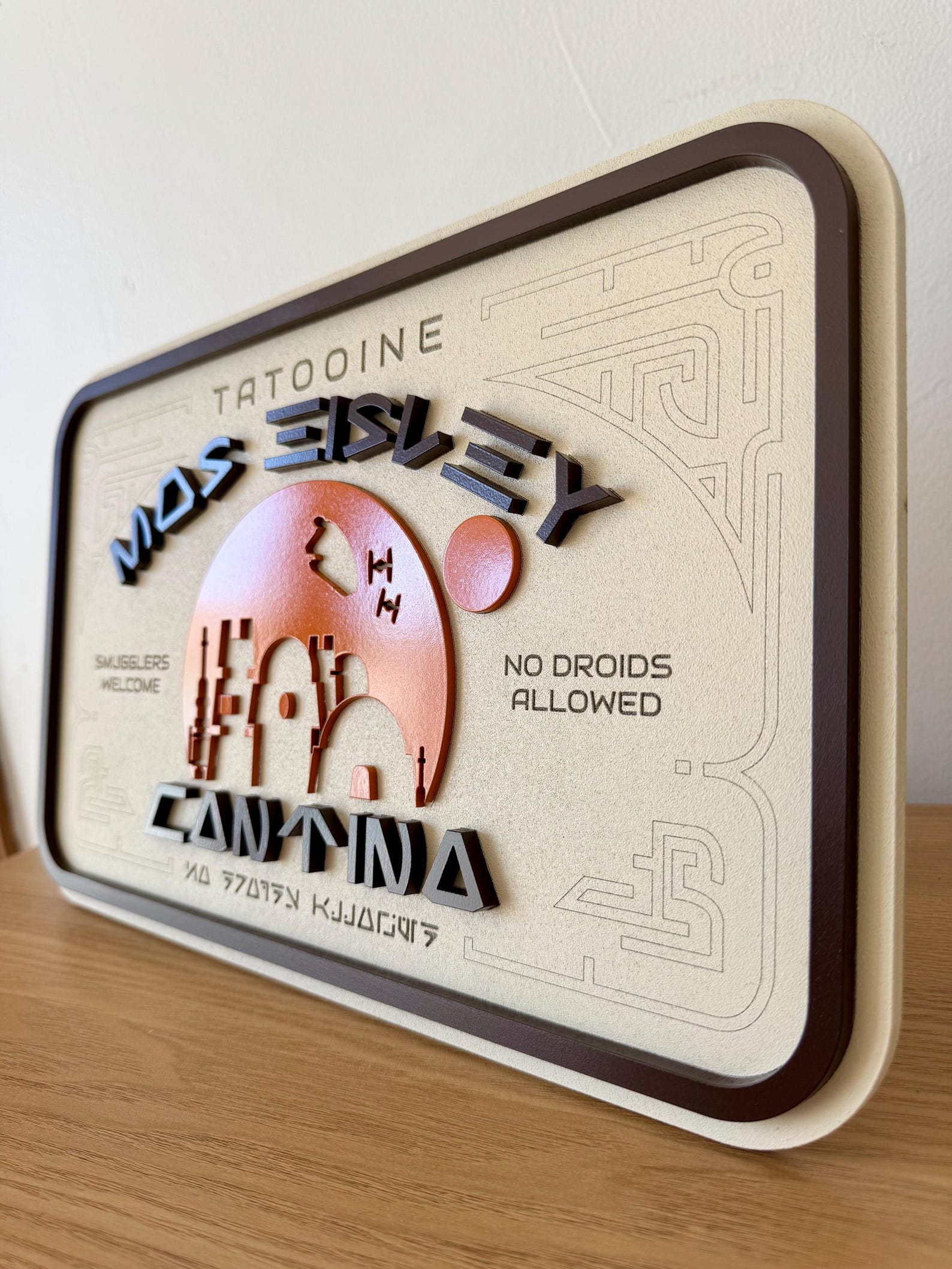 ANH Inspired Mos Eisley Cantina Sign Decor 3