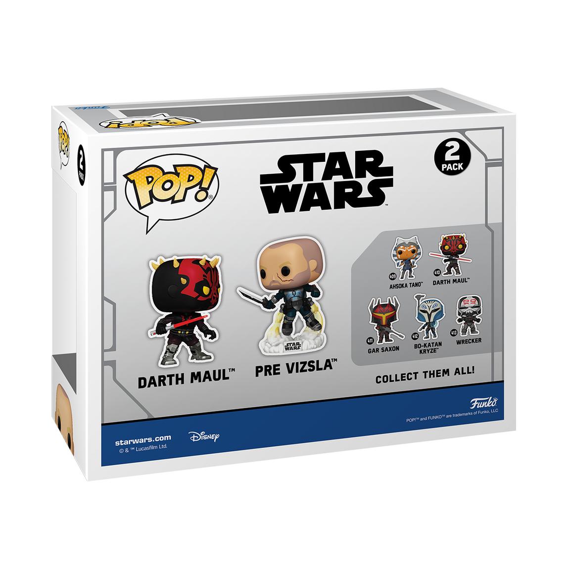 SWTCW Darth Maul vs Pre Vizsla Funko Pop! Bobble Head Toy 2-Pack 2