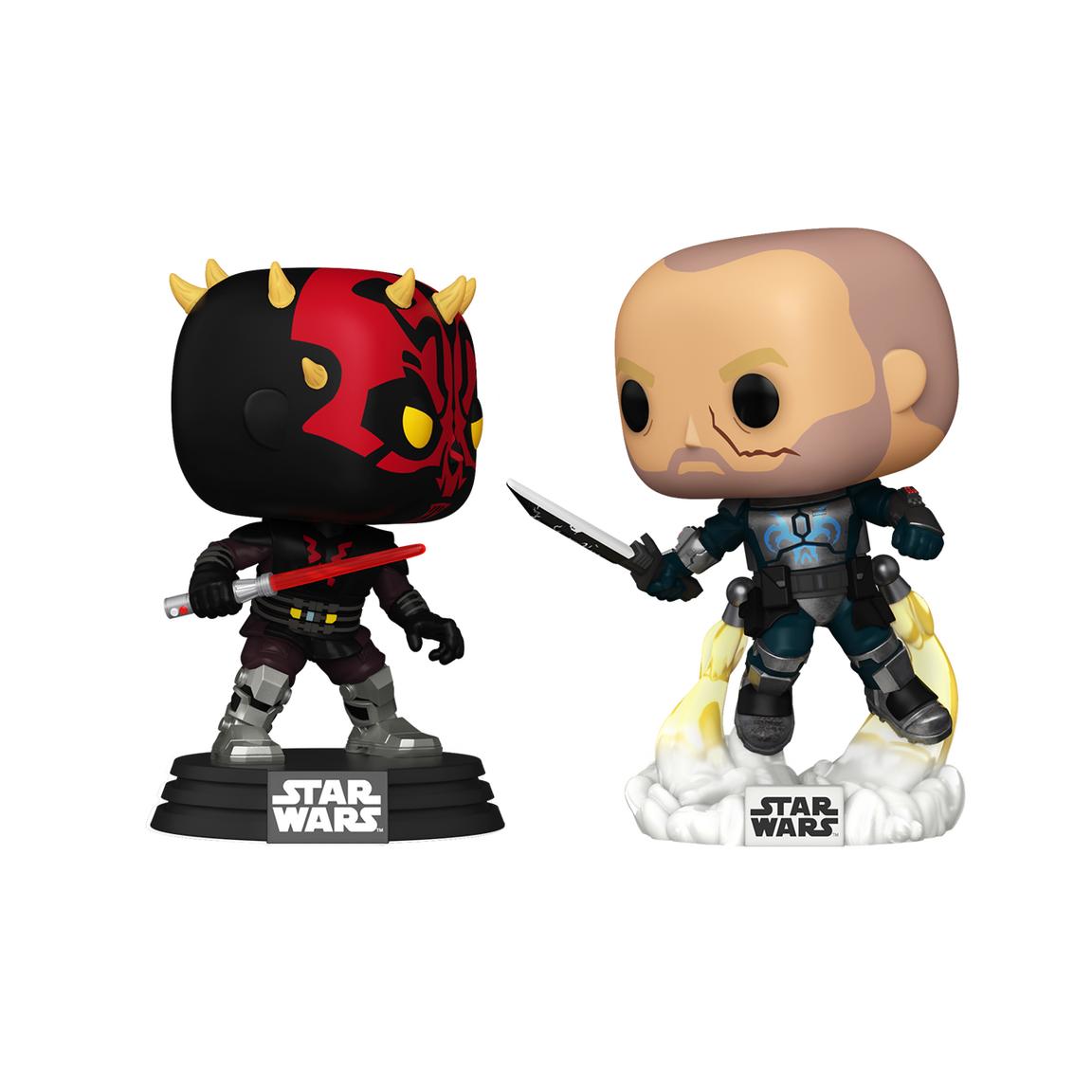 SWTCW Darth Maul vs Pre Vizsla Funko Pop! Bobble Head Toy 2-Pack 3