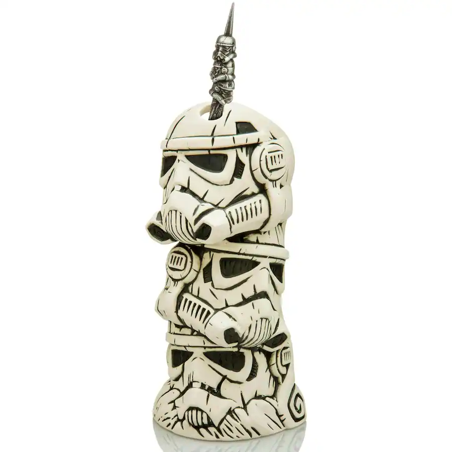 SW Stacked Stormtrooper Helmets 16 Ounce Ceramic Tiki Mug 1