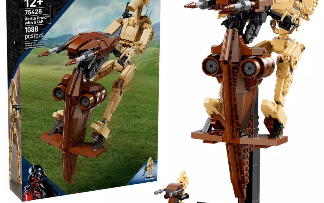 New The Phantom Menace Battle Droid with STAP Lego Set available now!