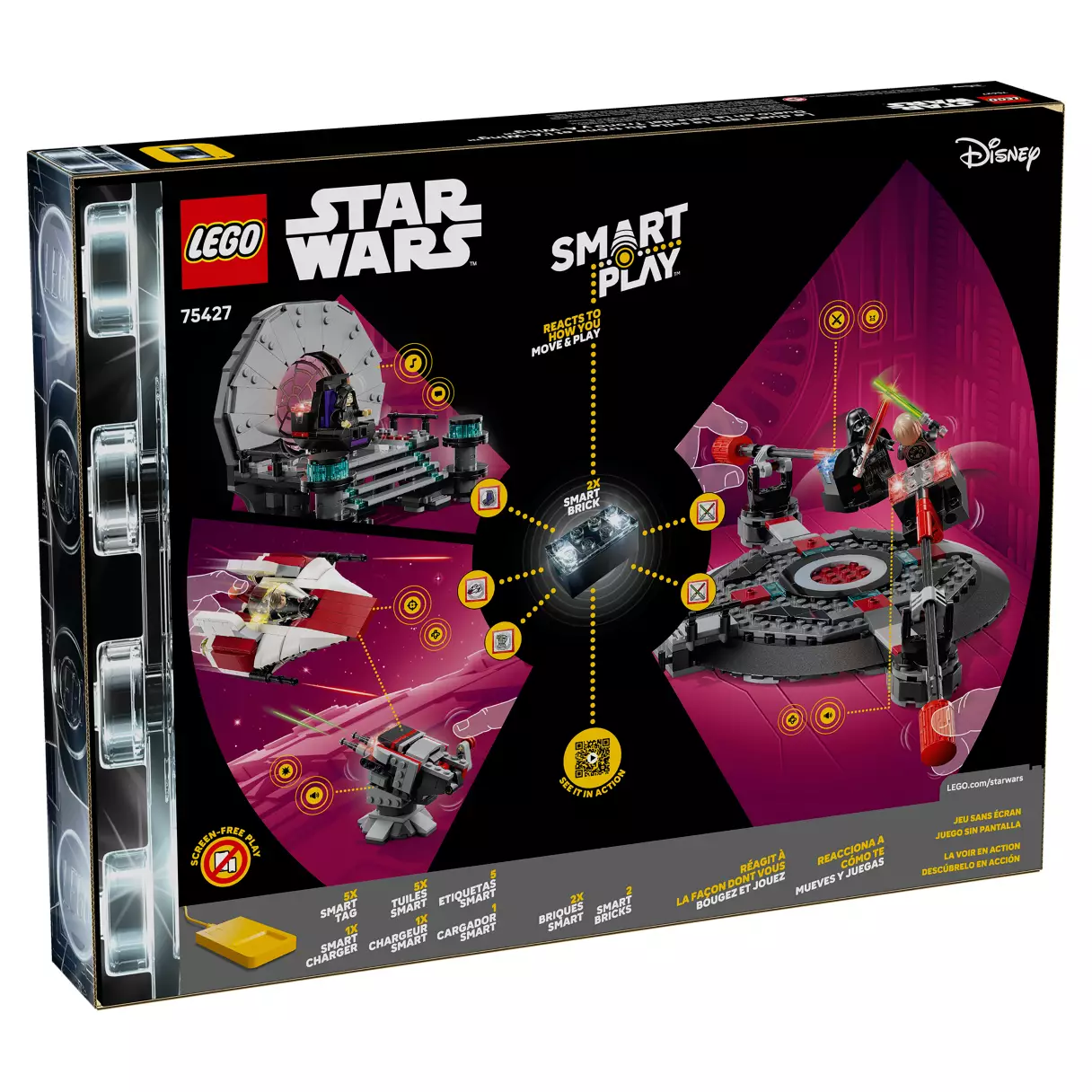 ROTJ Throne Room Duel & A-Wing SMART Play Lego Set 2